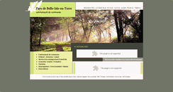 Desktop Screenshot of cc-belle-isle-en-terre.fr